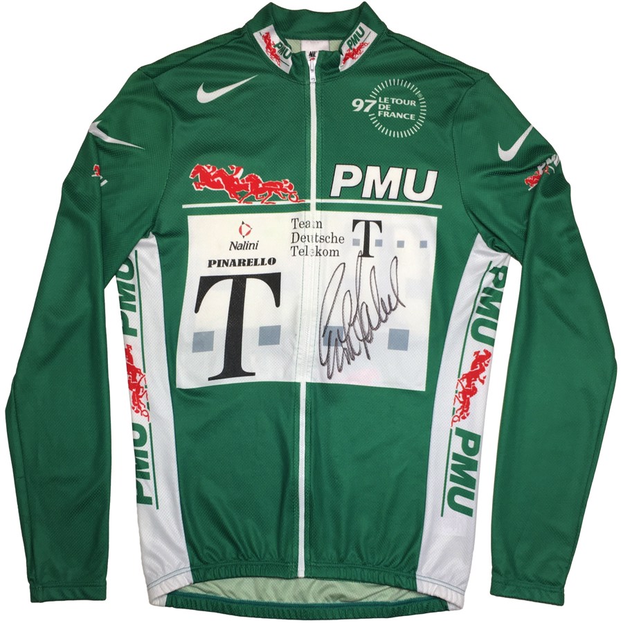 Erik Zabel, Signed 1997 Tour de France Green Podium Jersey (direct from ...