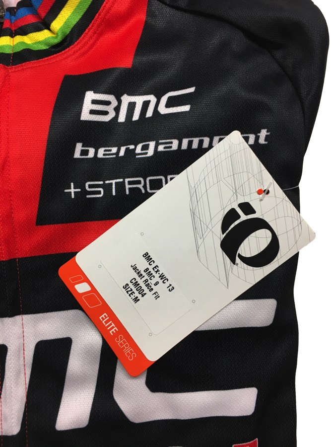 Evans, Original 2013 BMC Team Race Fit Jacket, World Champ Stripes, NOS, Size M - Collection